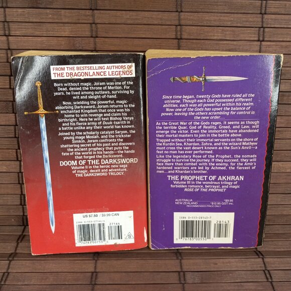 Lot Of 8 Dragonlance Tales Legend Heroes Darksword Prophet Weis Hickman - Picture 8 of 10